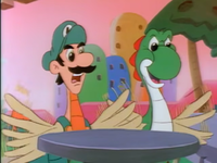 Luigi and Yoshi mutatedChickadactylswhattheheckKingScoopaKoopa.png